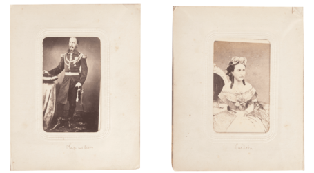 Encuentran en París álbum inédito que contiene fotos de Maximiliano y Carlota